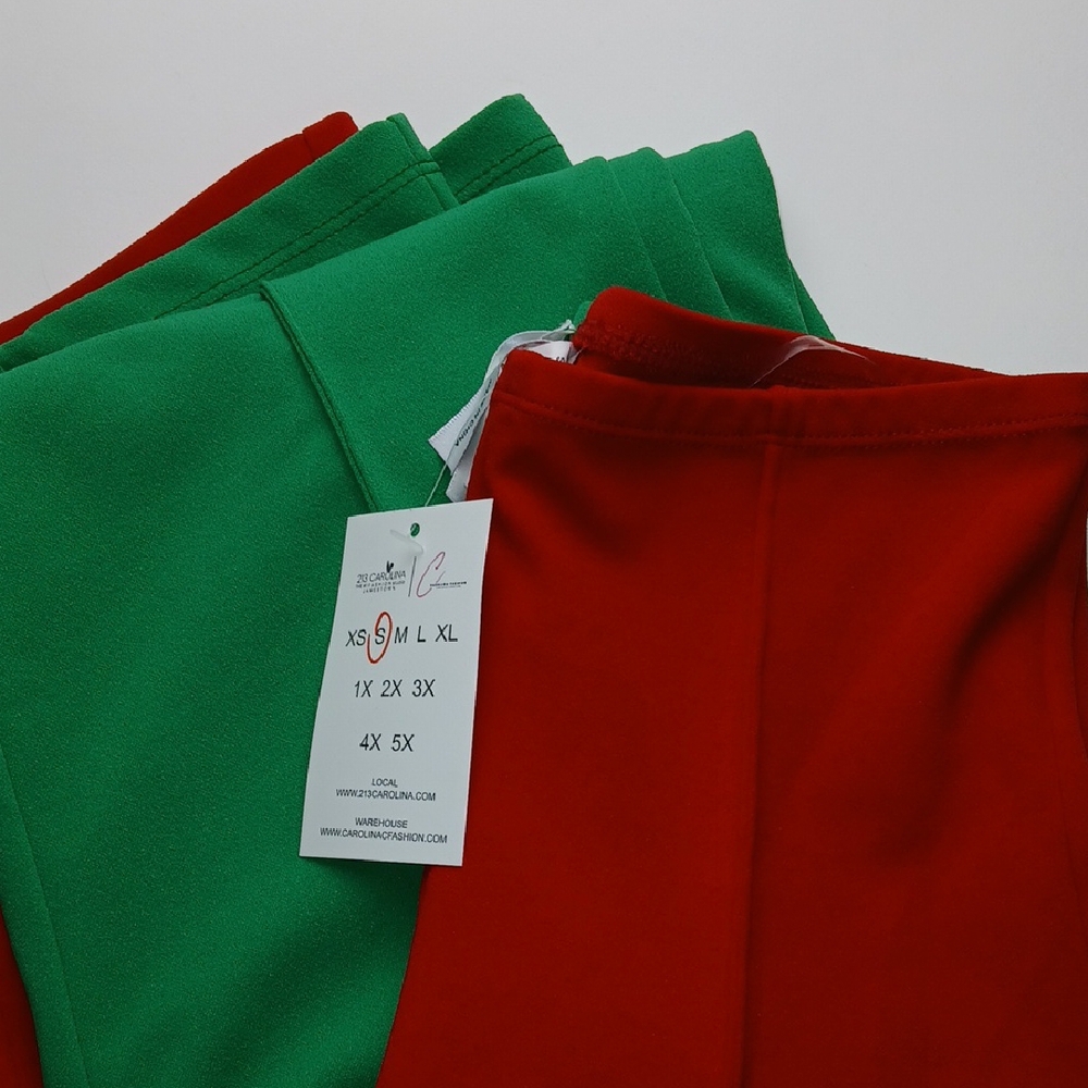 Stylish Red and Green Trousers